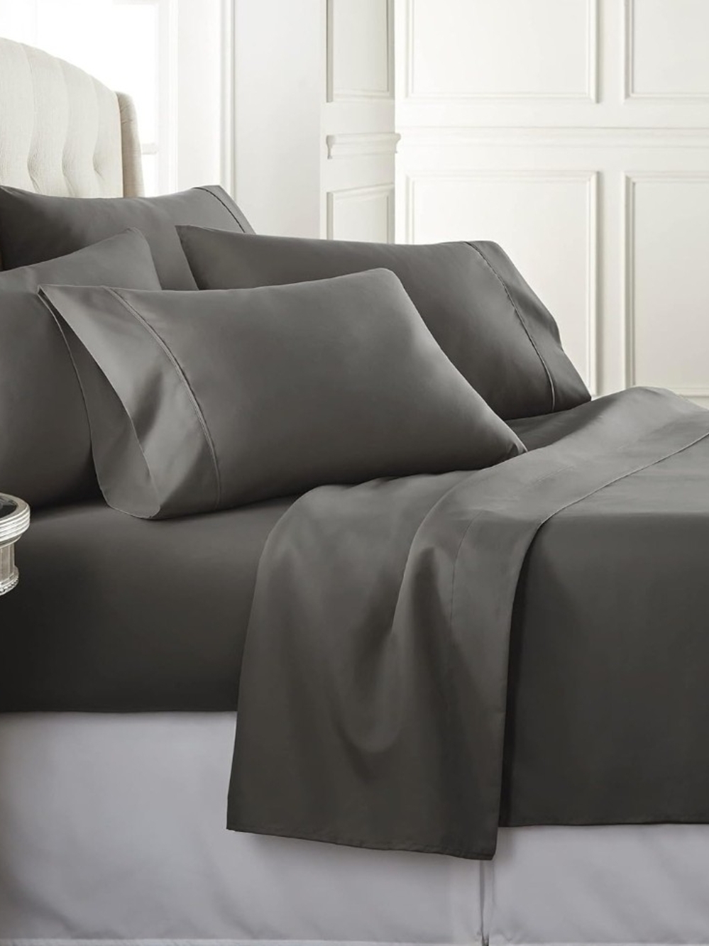 Charcoal Soft Microfiber Sheet Set - Unbranded
